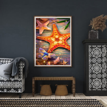 Beach Pearl Shell - Full Round Drill Diamond Painting 30*40CM