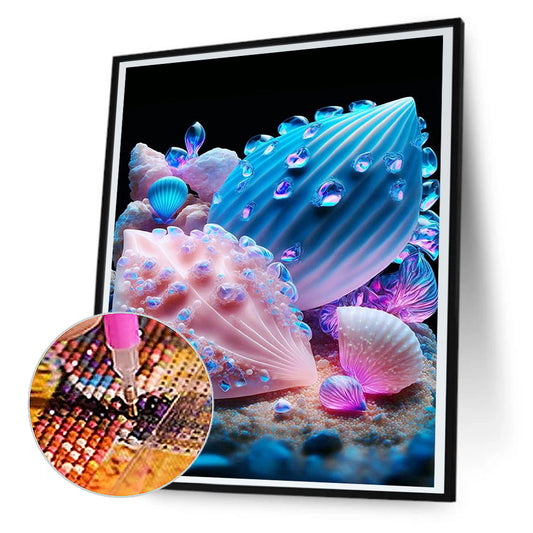 Beach Pearl Shell - Full Round Drill Diamond Painting 30*40CM