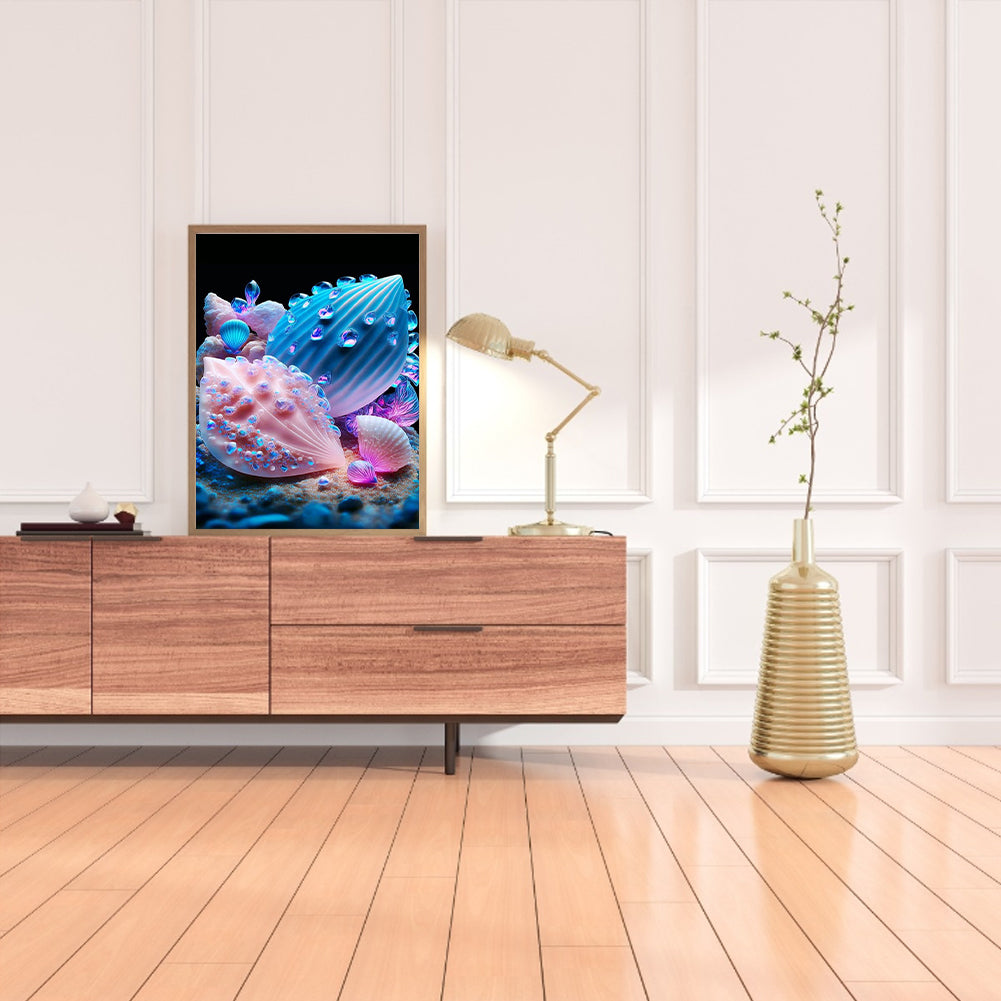 Beach Pearl Shell - Full Round Drill Diamond Painting 30*40CM