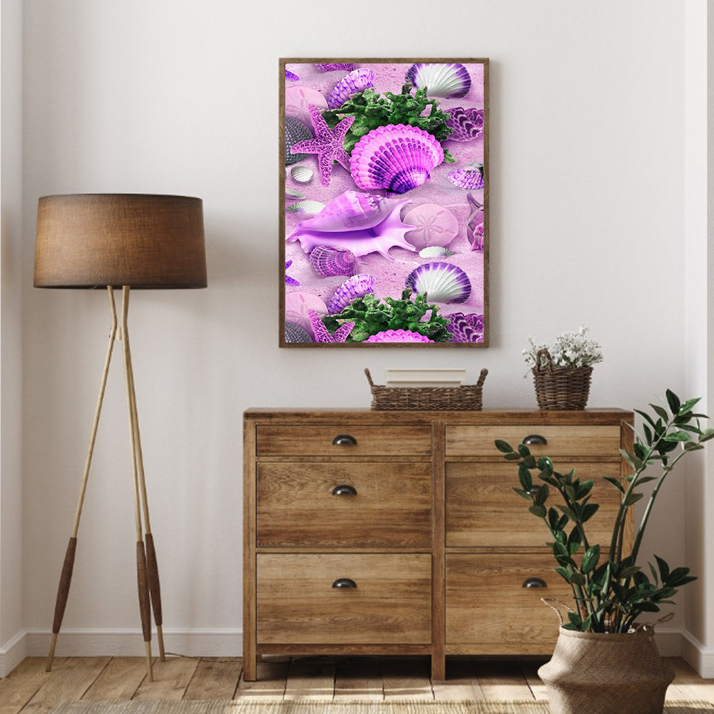 Beach Pearl Shell - Full Round Drill Diamond Painting 30*40CM