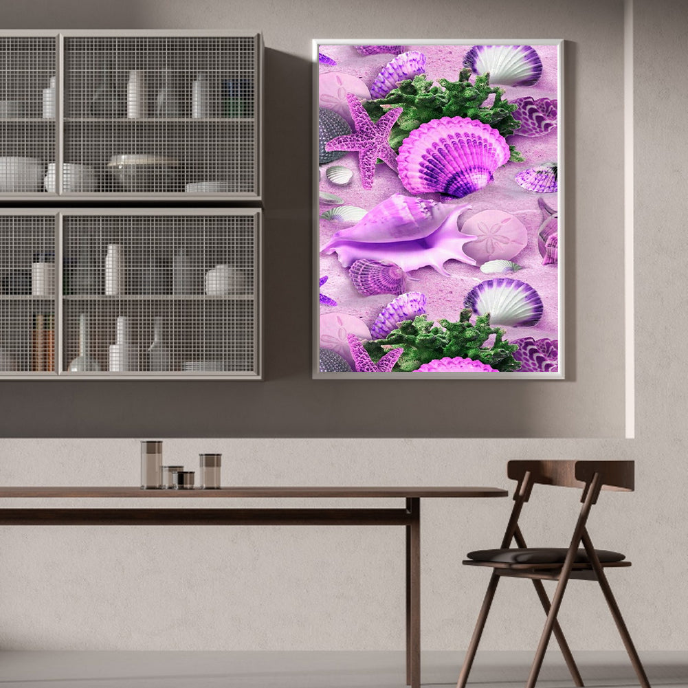 Beach Pearl Shell - Full Round Drill Diamond Painting 30*40CM