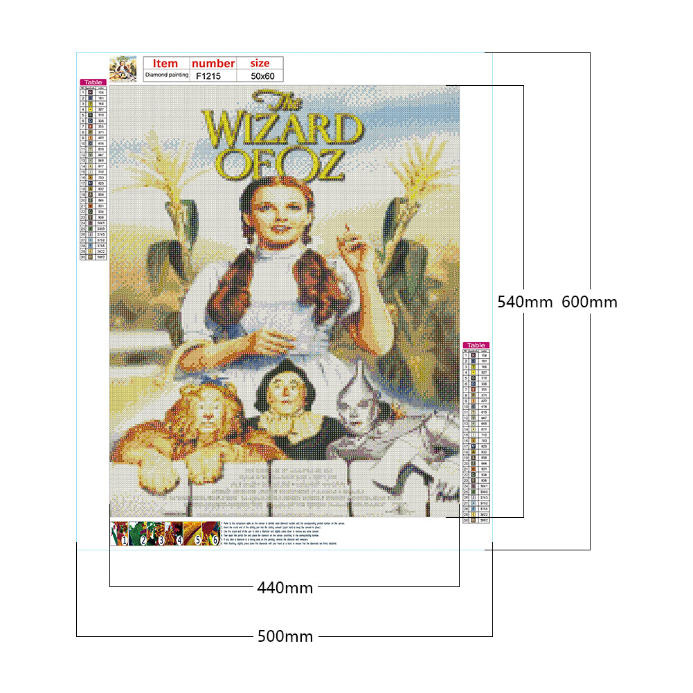 Wizard Of Oz - Full Square Drill Diamond Painting 50*60CM