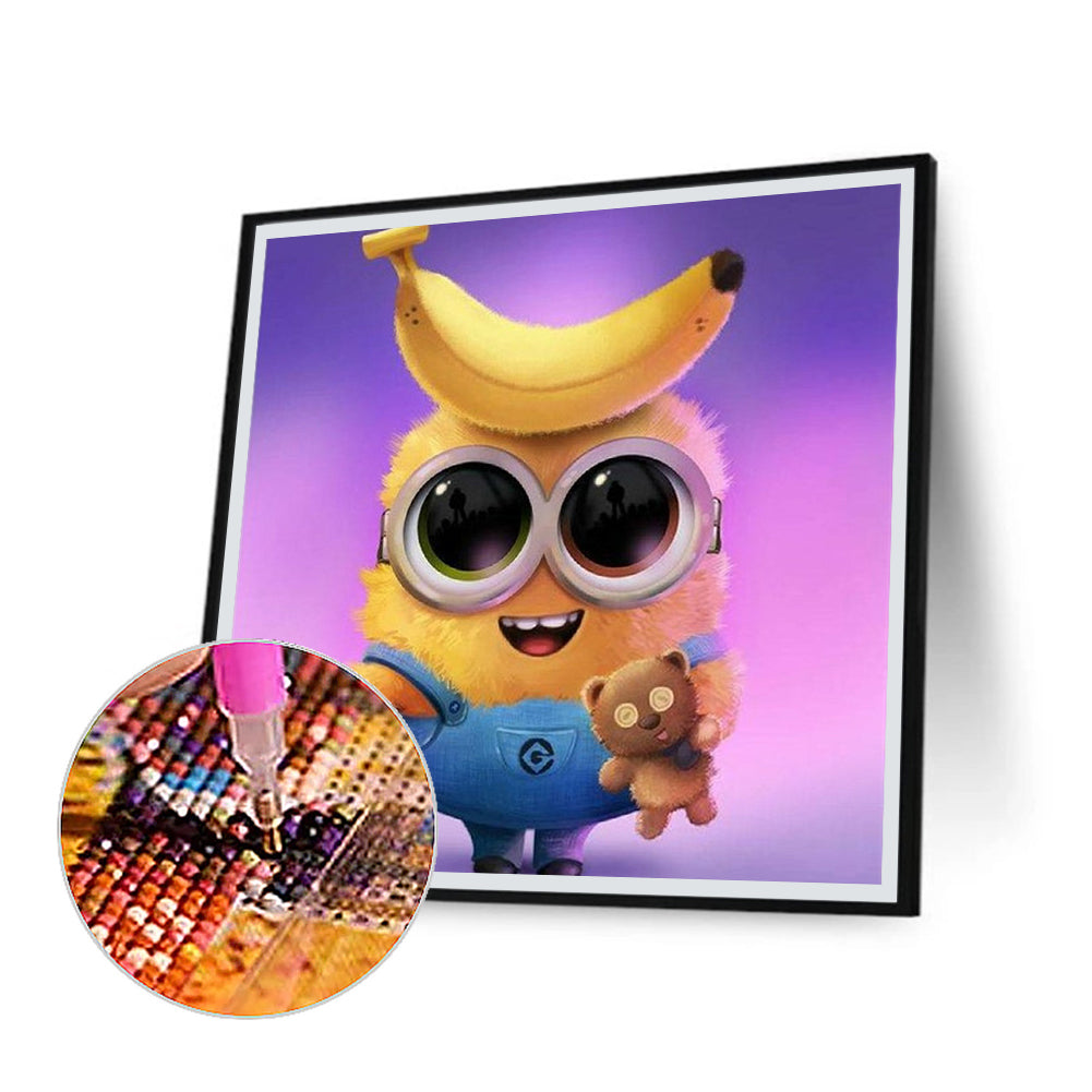 Banana Minions - Full Round Drill Diamond Painting 30*30CM