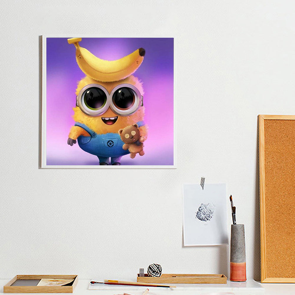 Banana Minions - Full Round Drill Diamond Painting 30*30CM