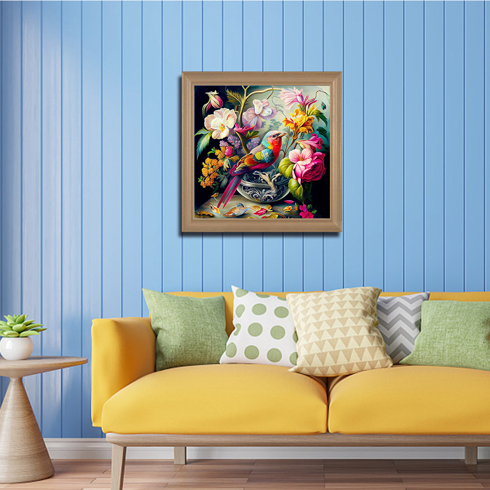Birdsong - Full Round Drill Diamond Painting 40*40CM