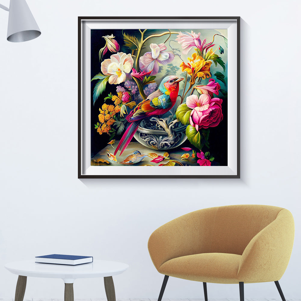 Birdsong - Full Round Drill Diamond Painting 40*40CM