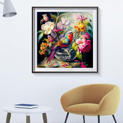 Birdsong - Full Round Drill Diamond Painting 40*40CM