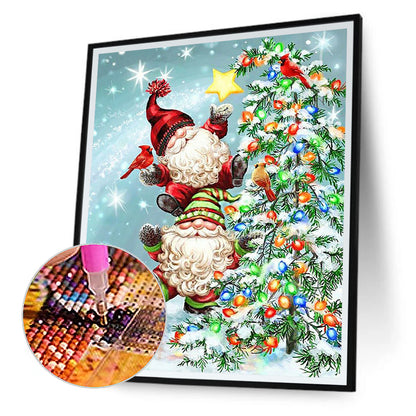 Christmas Gnome - Full Square Drill Diamond Painting 30*40CM