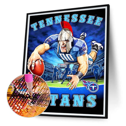 Tennessee Titans Football Team - Full Round Drill Diamond Painting 30*40CM