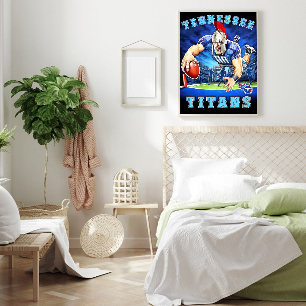 Tennessee Titans Football Team - Full Round Drill Diamond Painting 30*40CM