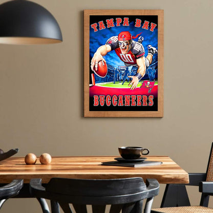 Tampa Bay Buccaneers Football Team - Full Round Drill Diamond Painting 30*40CM