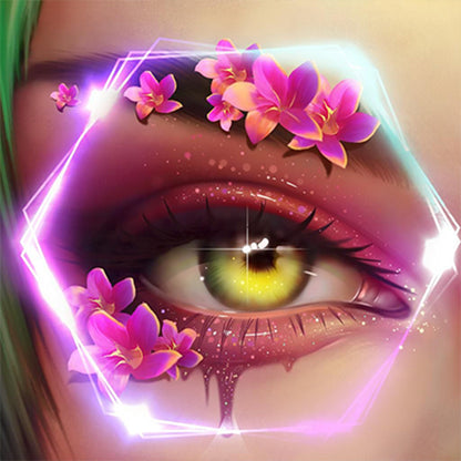 Charming Eyes - Full Round Drill Diamond Painting 30*30CM