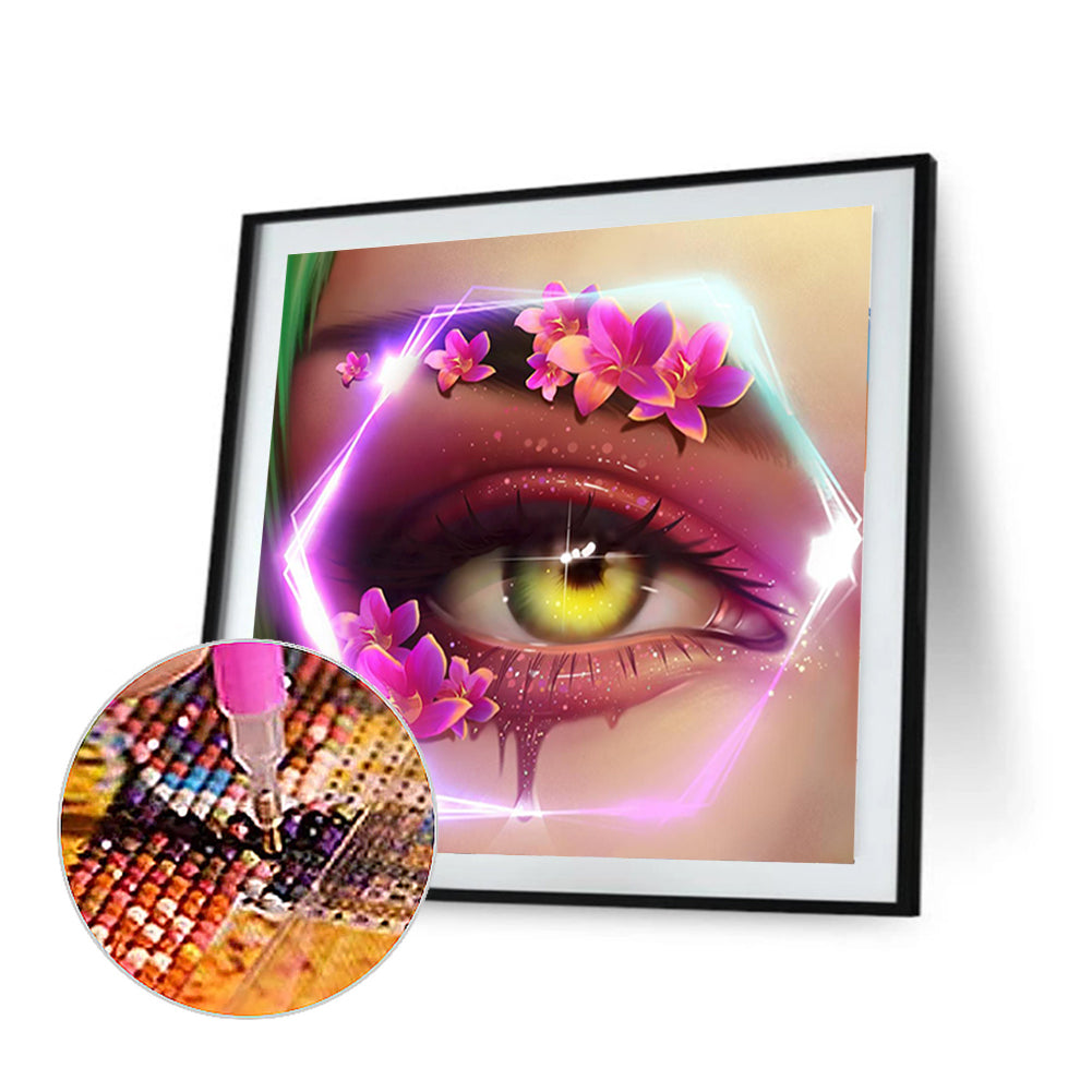 Charming Eyes - Full Round Drill Diamond Painting 30*30CM