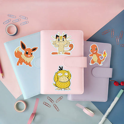 2 Sheets Diamonds Painting Sticker Crafts DIY Art Cartoon Paster Home Decoration