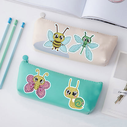 2 Sheets Diamonds Painting Sticker Crafts DIY Art Cartoon Paster Home Decoration