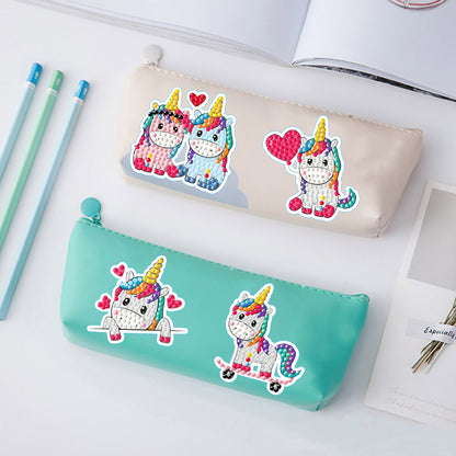 2 Sheets Diamonds Painting Sticker Crafts DIY Art Cartoon Paster Home Decoration