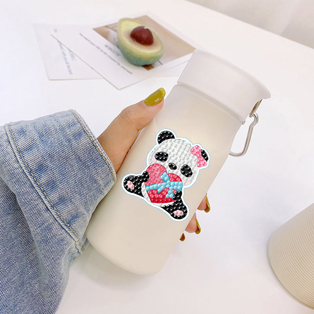 2 Sheets Diamonds Painting Sticker Crafts DIY Art Cartoon Paster Home Decoration