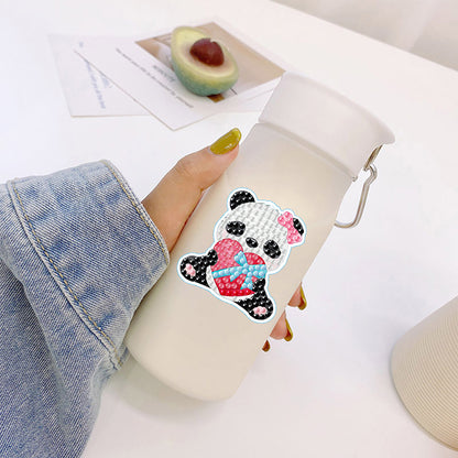 2 Sheets Diamonds Painting Sticker Crafts DIY Art Cartoon Paster Home Decoration