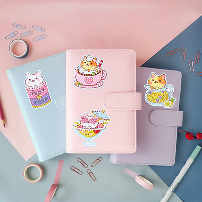 2 Sheets Diamonds Painting Sticker Crafts DIY Art Cartoon Paster Home Decoration