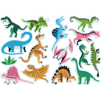 2 Sheets Diamonds Painting Sticker Crafts DIY Art Cartoon Paster Home Decoration