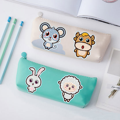 2 Sheets Diamonds Painting Sticker Crafts DIY Art Cartoon Paster Home Decoration