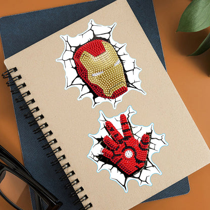 DIY Diamonds Painting Sticker Crafts 4 Sheets Cartoon Paster Art Home Decoration