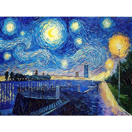 Van Gogh Starry Sky - Full Round Drill Diamond Painting 40*30CM