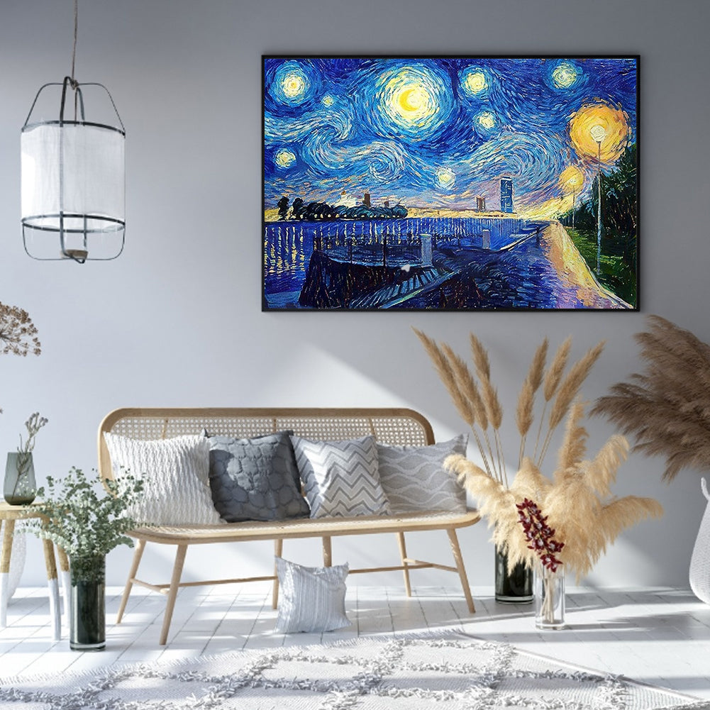 Van Gogh Starry Sky - Full Round Drill Diamond Painting 40*30CM