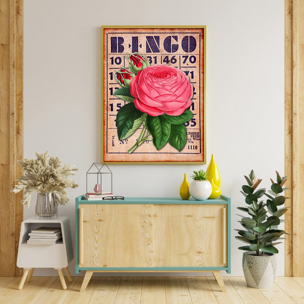 Bingo Rose Bouquet - Full Round Drill Diamond Painting 30*40CM