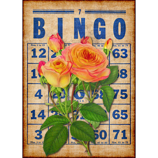 Bingo Rose Bouquet - Full Round Drill Diamond Painting 30*40CM