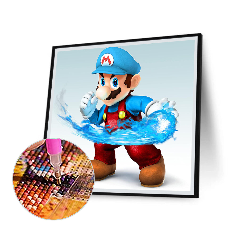 Mario - Full Round Drill Diamond Painting 30*30CM