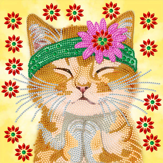 Funny Cat - Special Shaped Drill Diamond Painting 30*30CM