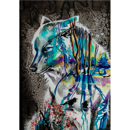 Wolf - Full Round Drill Diamond Painting 30*40CM