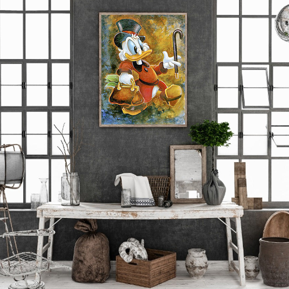 Scrooge Mcduck - Full Round Drill Diamond Painting 40*50CM