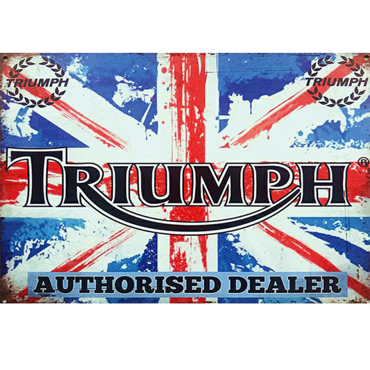 Vintage Union Jack Flag - Full Round Drill Diamond Painting 50*30CM