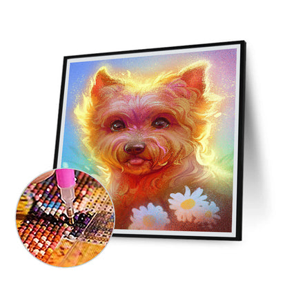Shih Tzu - Full Round Drill Diamond Painting 40*40CM