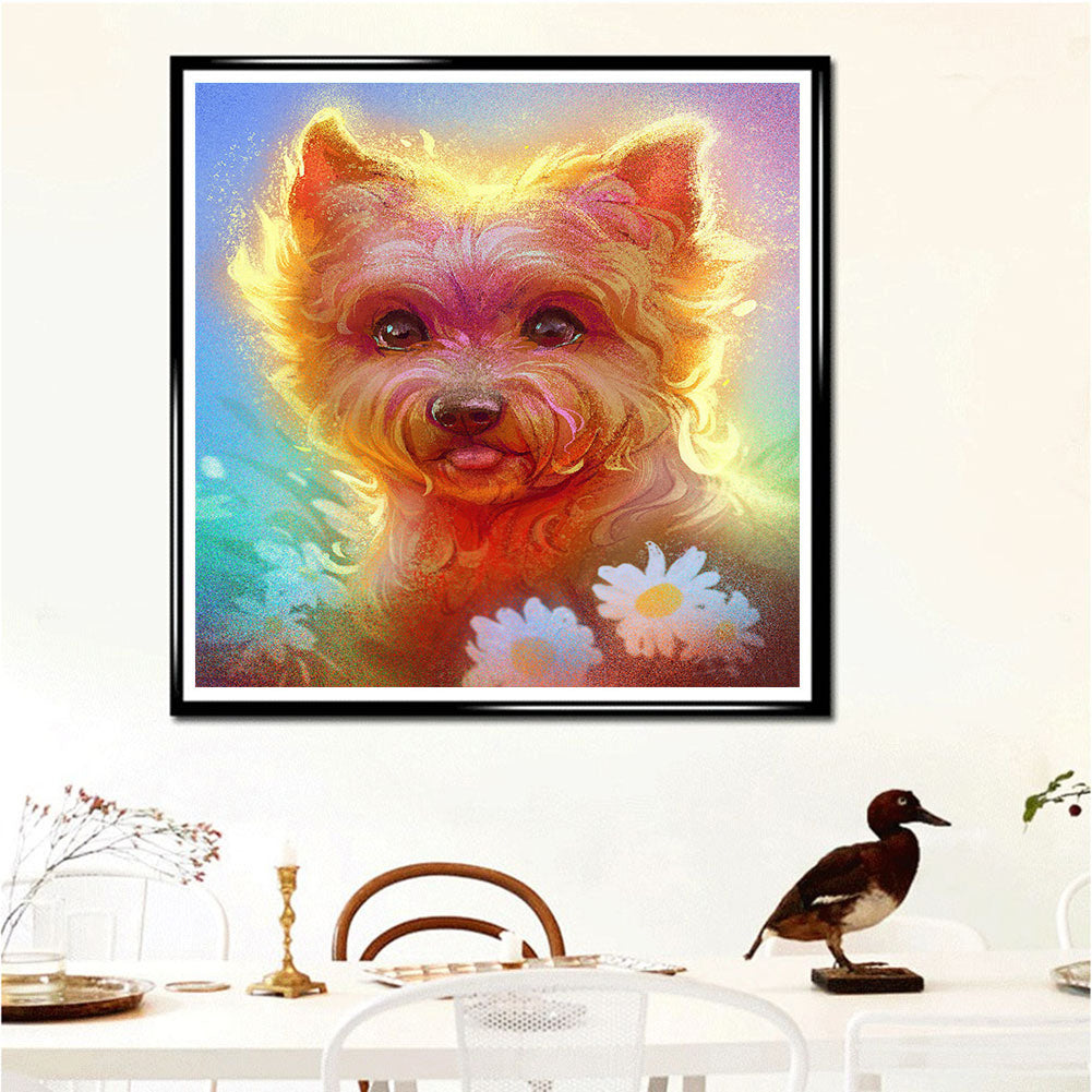 Shih Tzu - Full Round Drill Diamond Painting 40*40CM