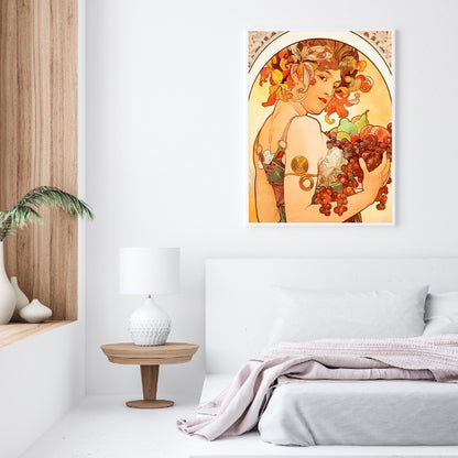 Art Nouveau - Female Illustrations - Full Round Drill Diamond Painting 40*50CM