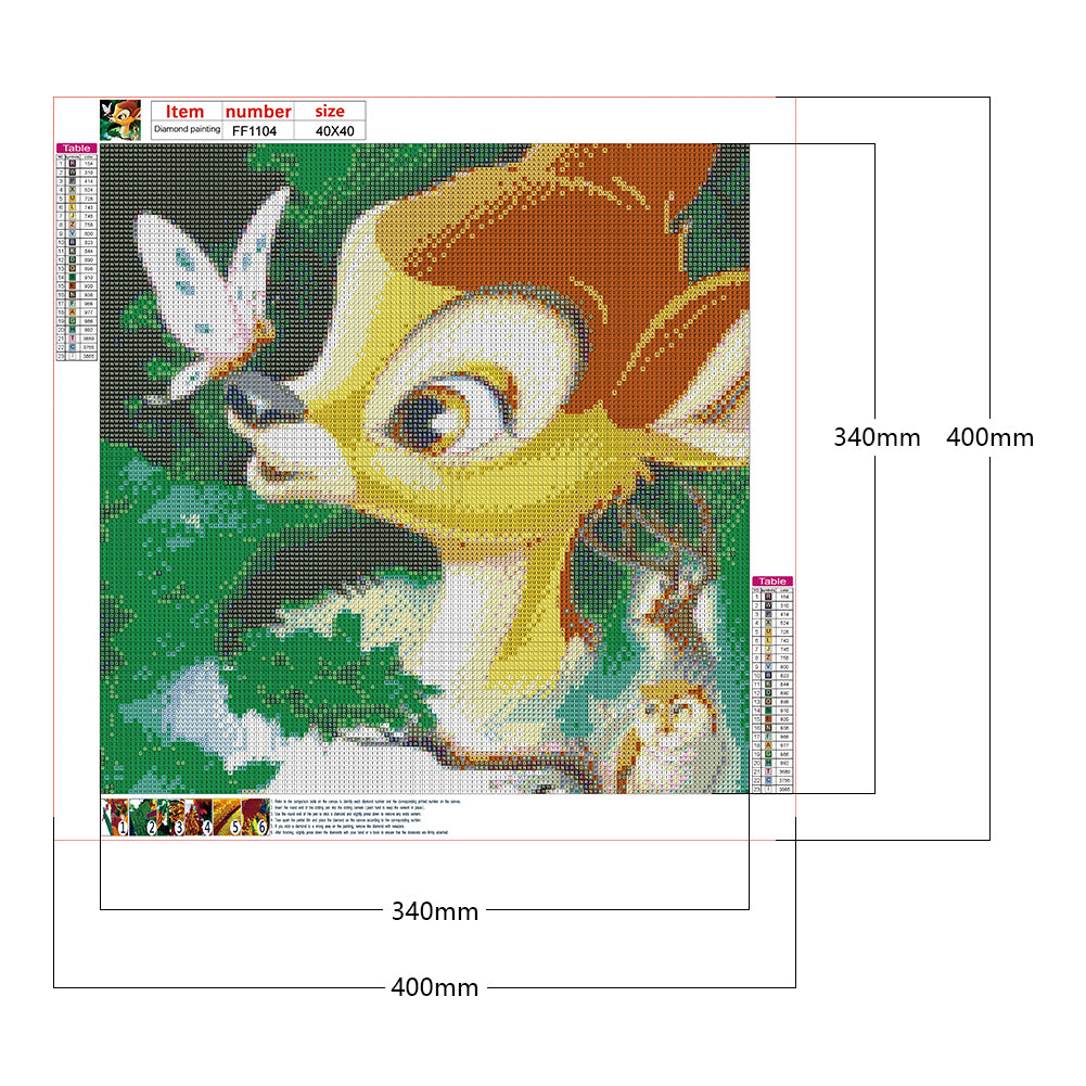 Bambi - Full Square Drill Diamond Painting 40*40CM