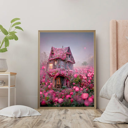 Huahai Fairy Tale House - Full Round Drill Diamond Painting 30*40CM