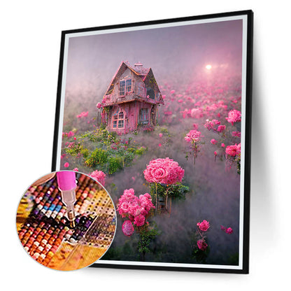 Huahai Fairy Tale House - Full Round Drill Diamond Painting 30*40CM