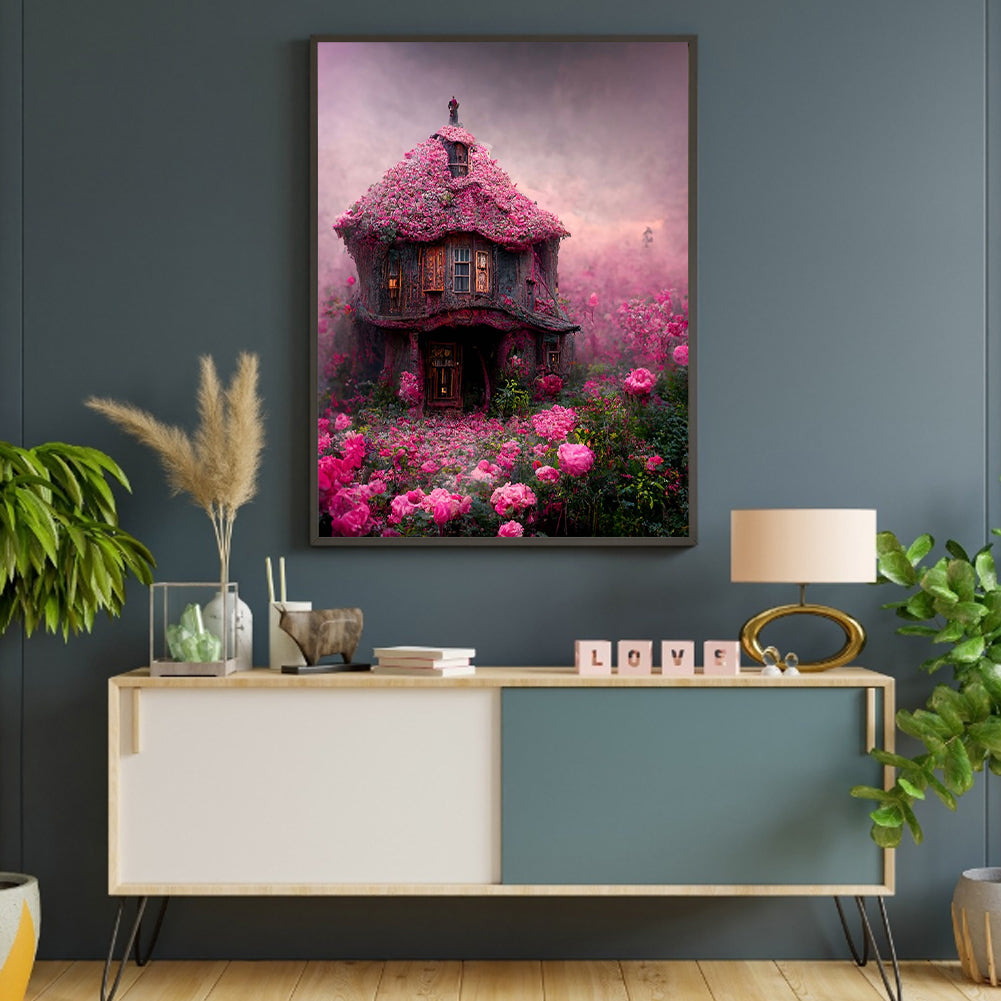 Huahai Fairy Tale House - Full Round Drill Diamond Painting 30*40CM