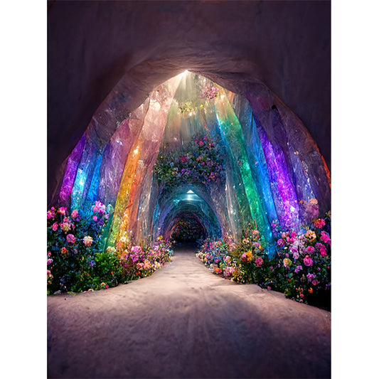 Blossom Rainbow Cave - Full Round Drill Diamond Painting 40*50CM