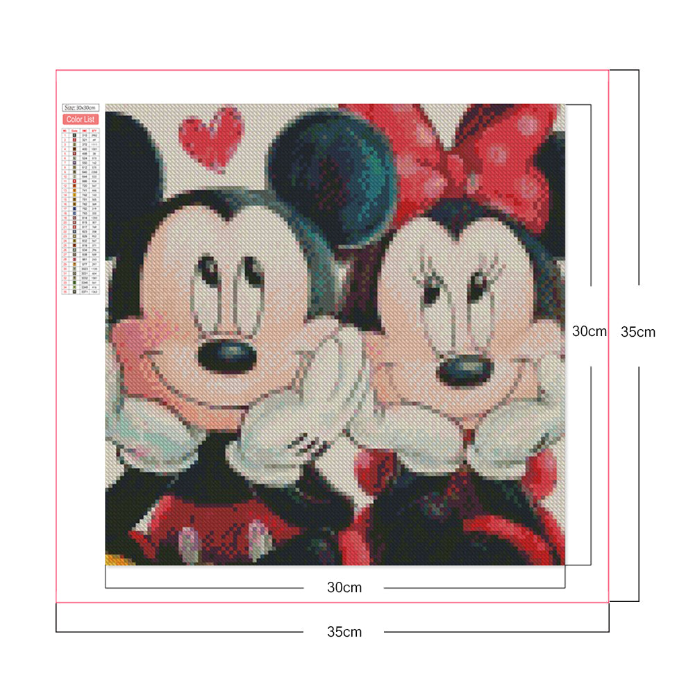 Mickey Mouse - Full Round Drill Diamond Painting 30*30CM