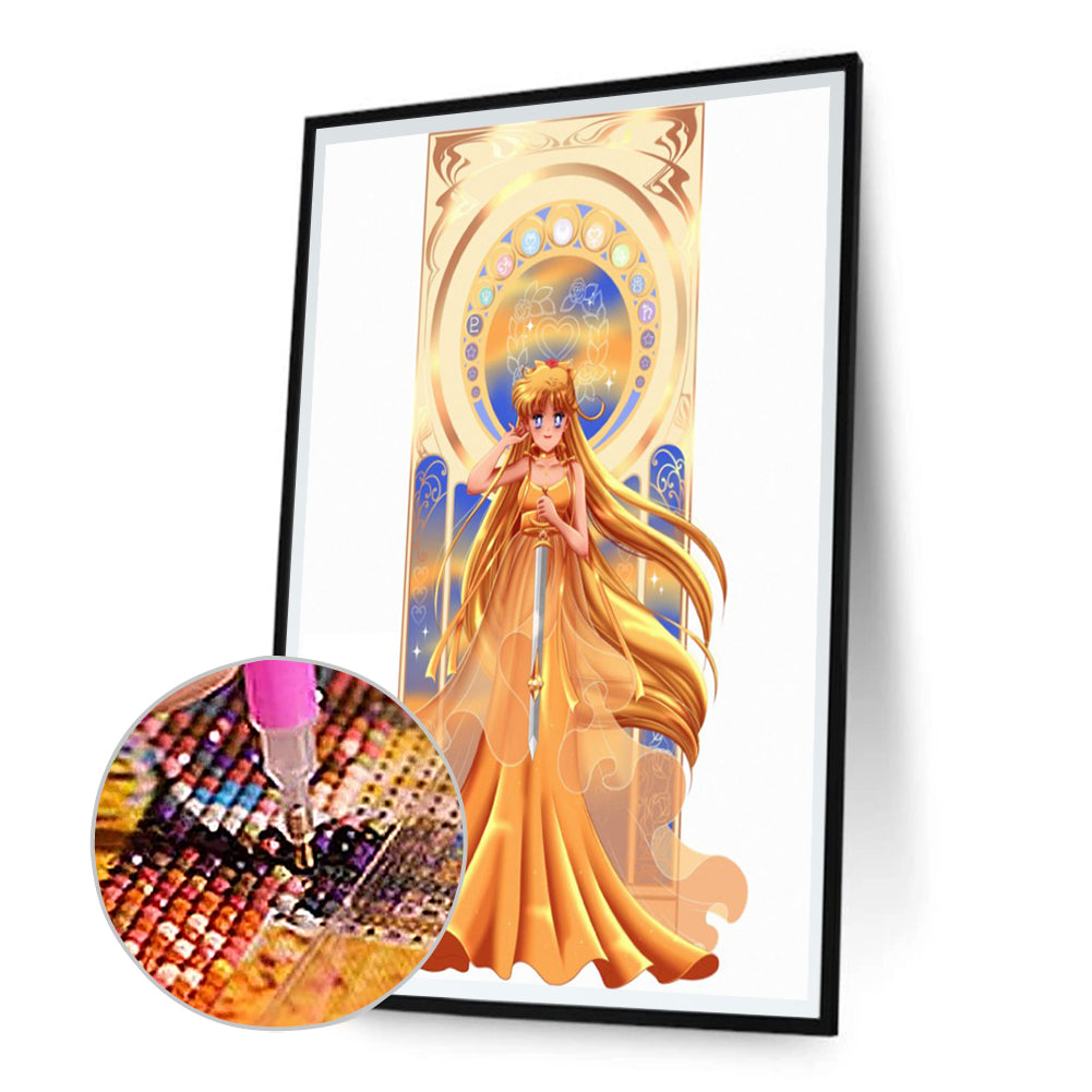 Sailor Moon - Full Round Drill Diamond Painting 30*50CM