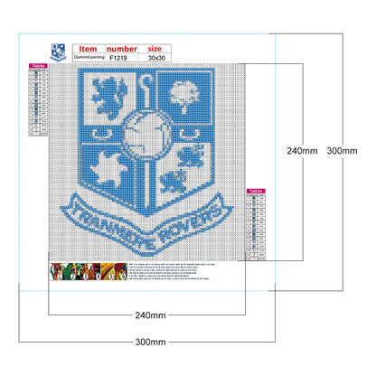 Tranmere Rovers Football Club - Full Square Drill Diamond Painting 30*30CM
