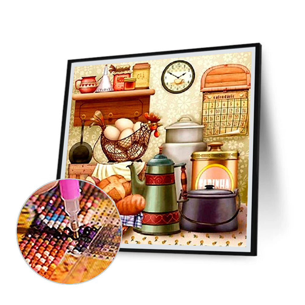 Kitchen Food - Full Round Drill Diamond Painting 50*50CM