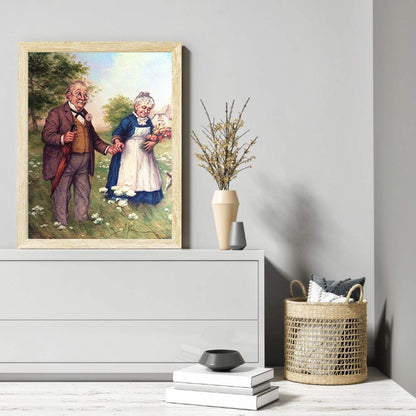 Old Couple - Full Round Drill Diamond Painting 50*60CM