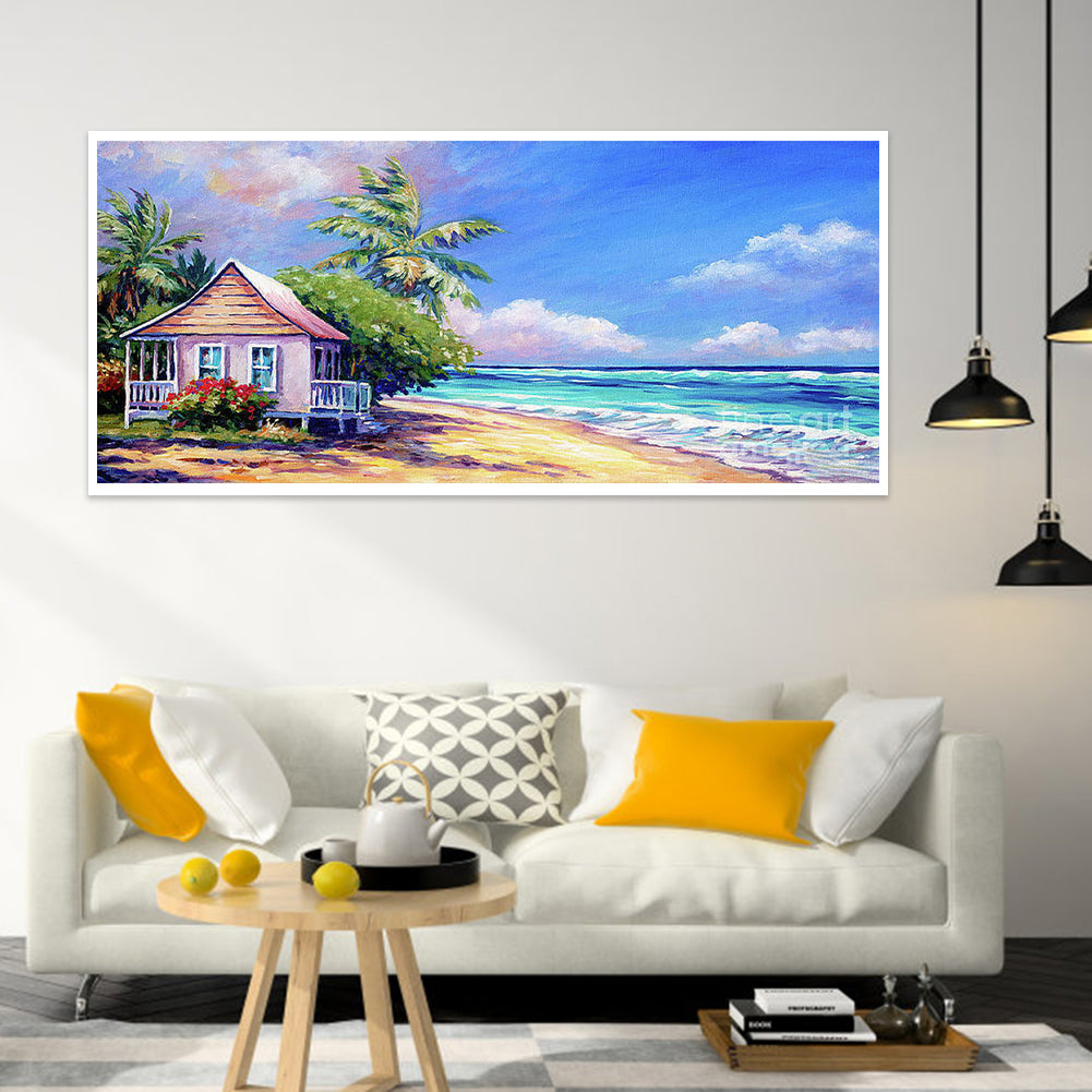Breeze Floats On The Sea - Full Round Drill Diamond Painting 80*40CM