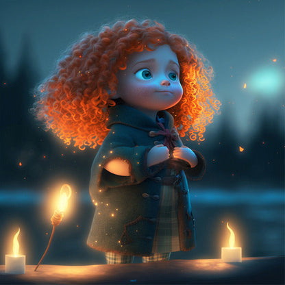 Disney Little Princess - Full Round Drill Diamond Painting 40*40CM